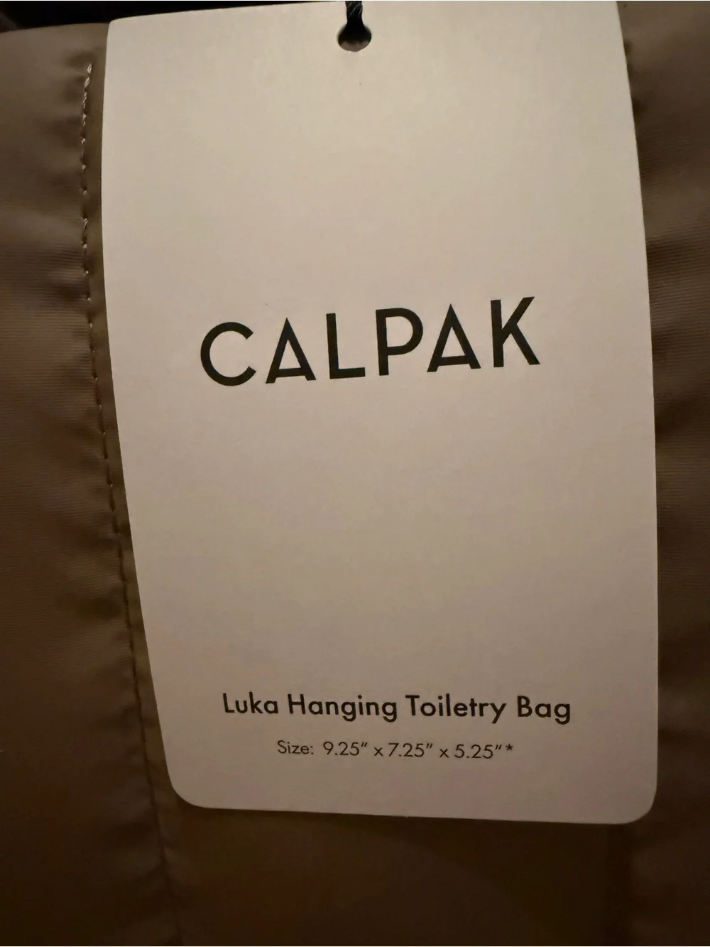 NWT CALPAK Luka Hanging Toiletry Bag chocolate New